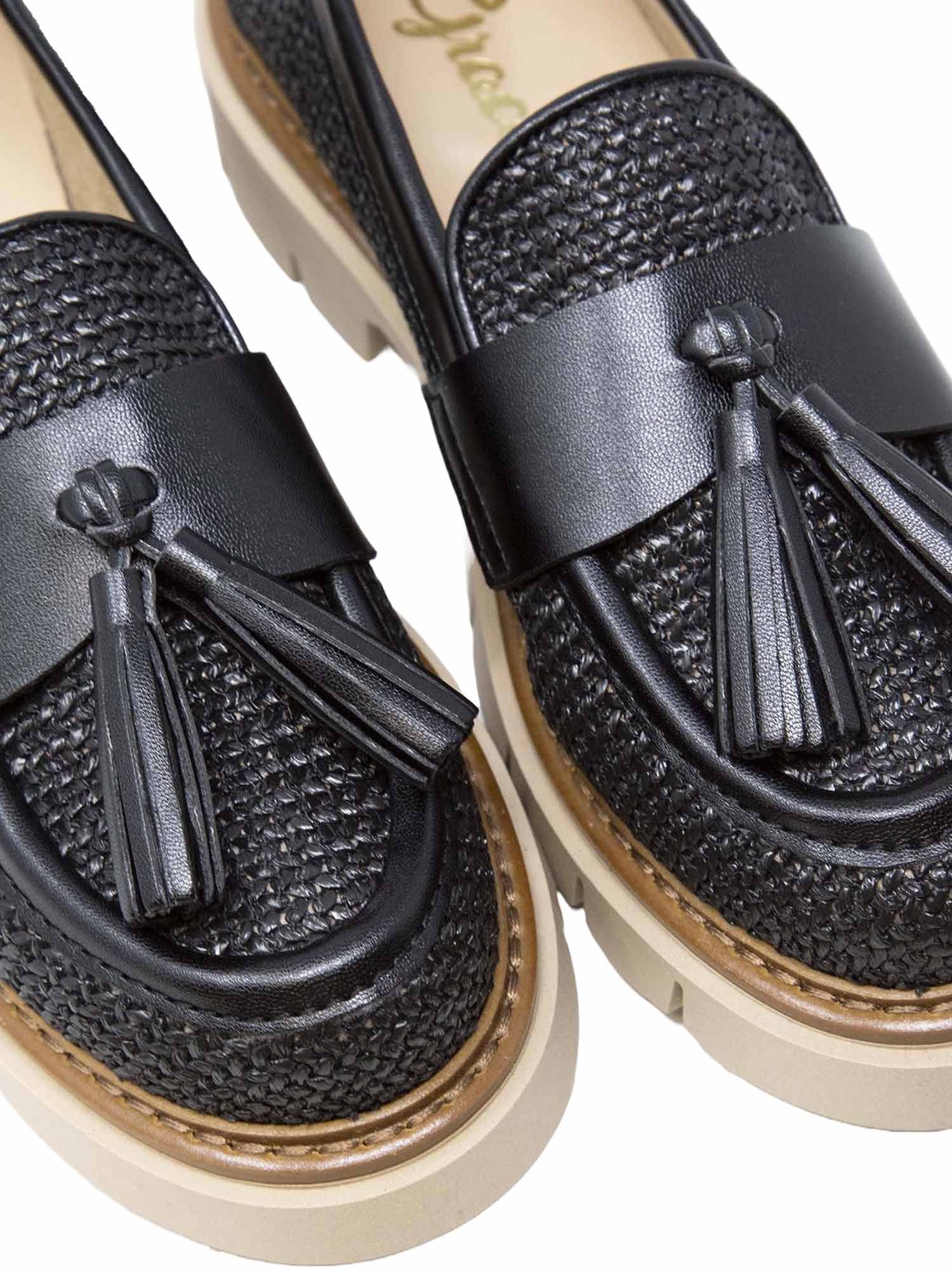 Mocassini Nero Grace Shoes