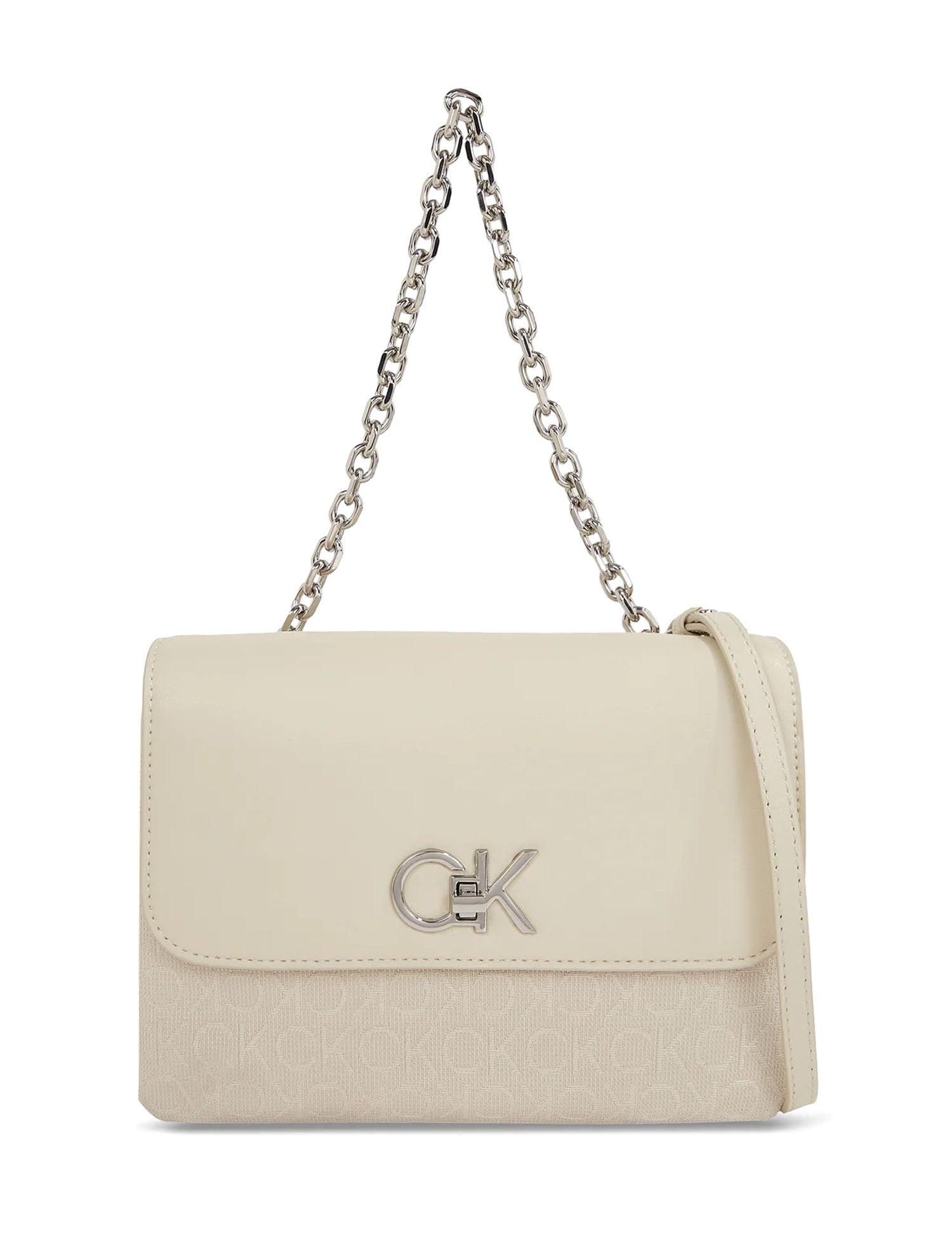 Borse a spalla Beige Calvin Klein