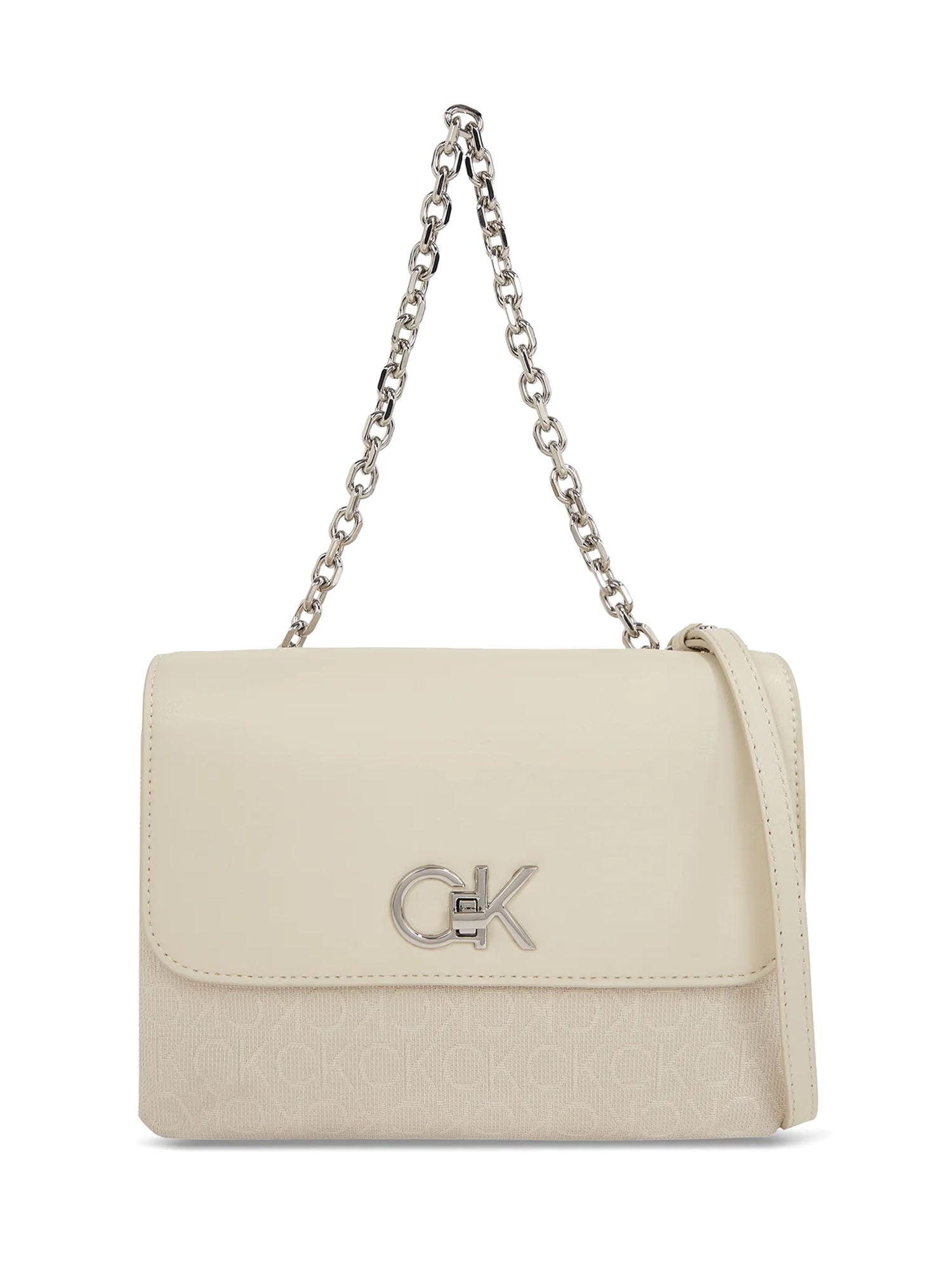 Borse a spalla Beige Calvin Klein