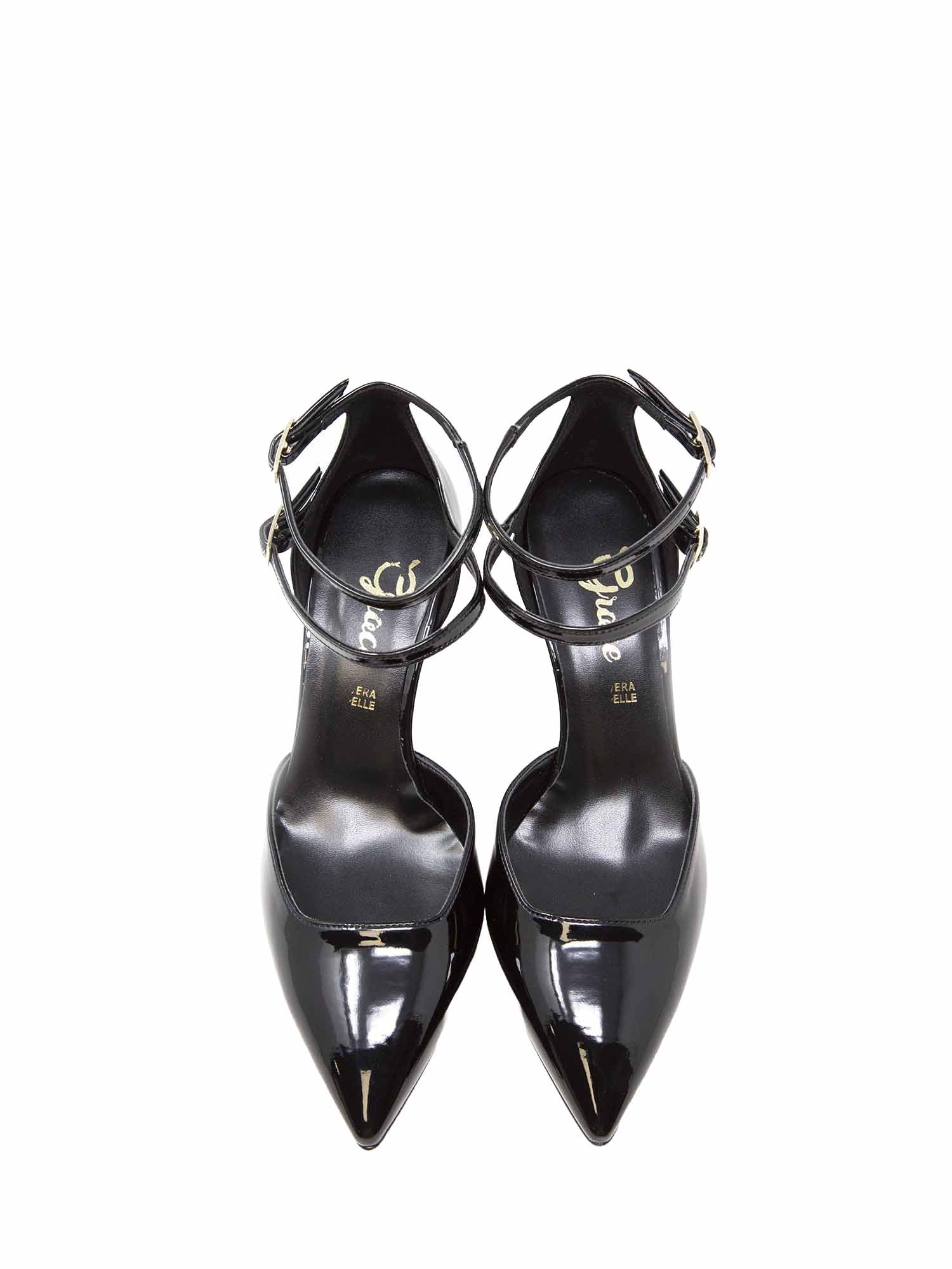 Sandali zeppa Nero Grace Shoes