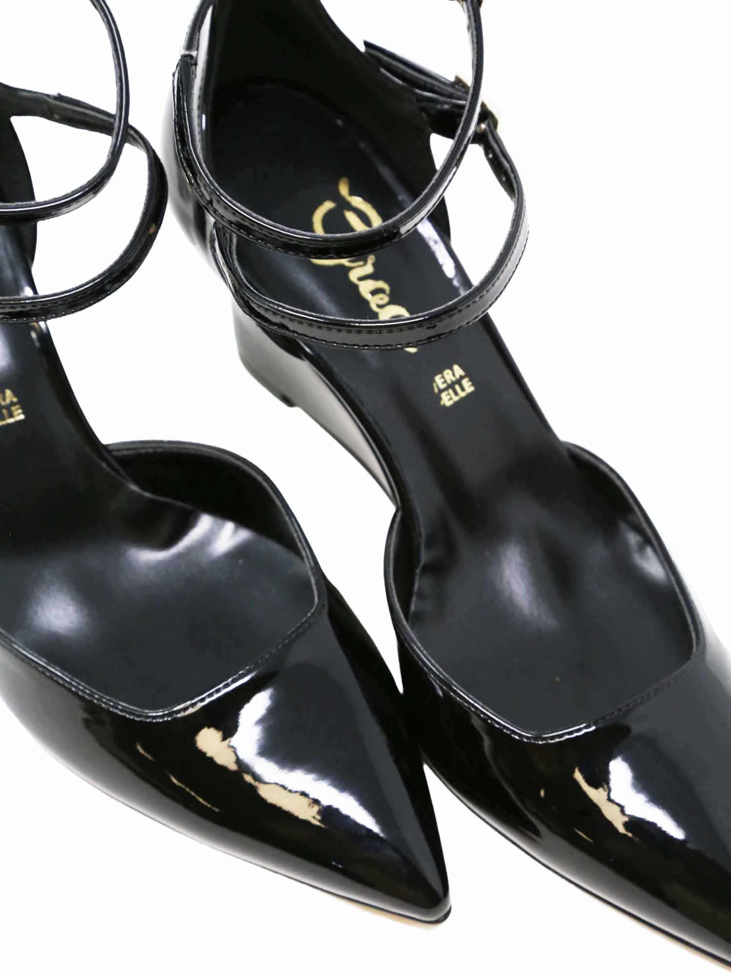 Sandali zeppa Nero Grace Shoes