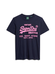T-shirt Blu Scuro Superdry
