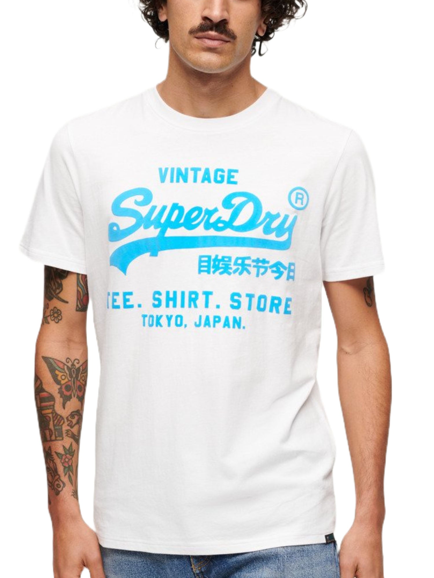 T-shirt Bianco Superdry
