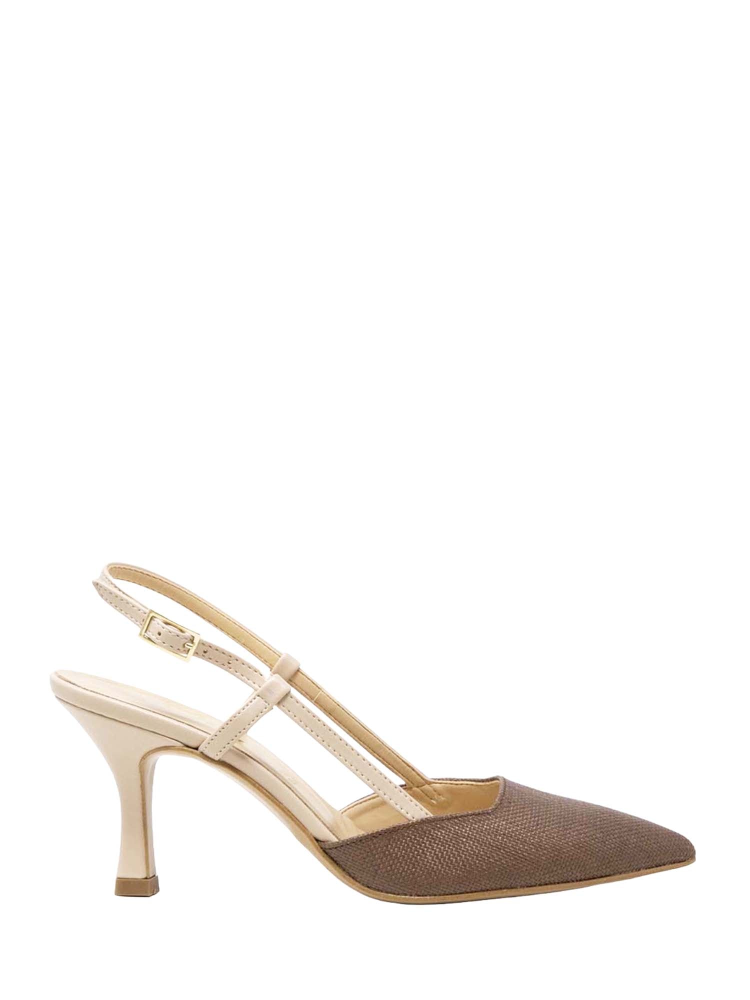 Sandali tacco Nude Marrone Grace Shoes