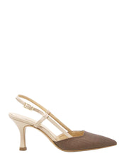 Sandali tacco Nude Marrone Grace Shoes