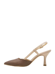 Sandali tacco Nude Marrone Grace Shoes