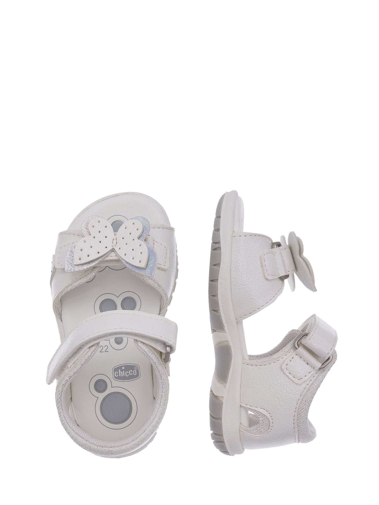 Sandali con strappi Bianco Chicco