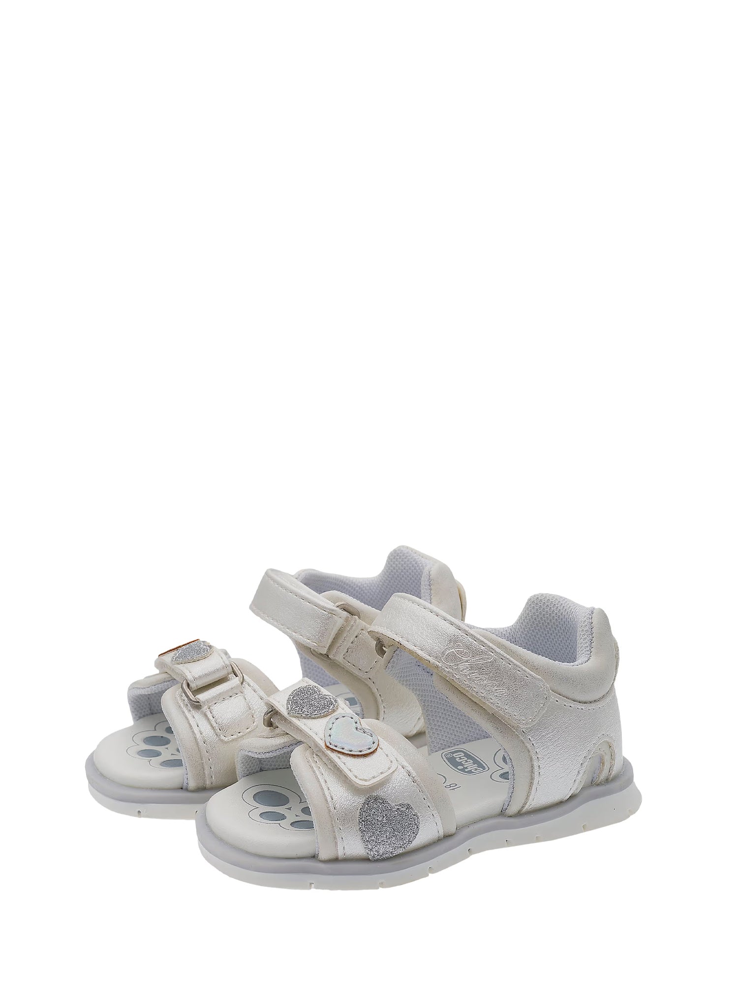 Sandali con strappi Bianco Chicco