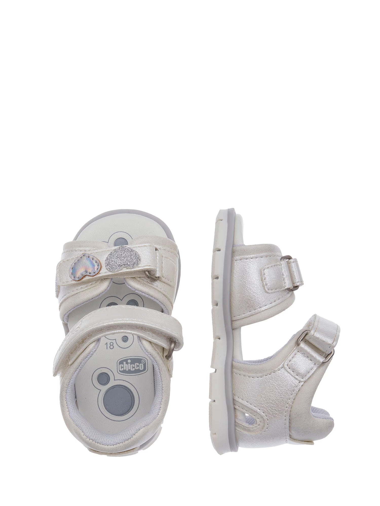 Sandali con strappi Bianco Chicco