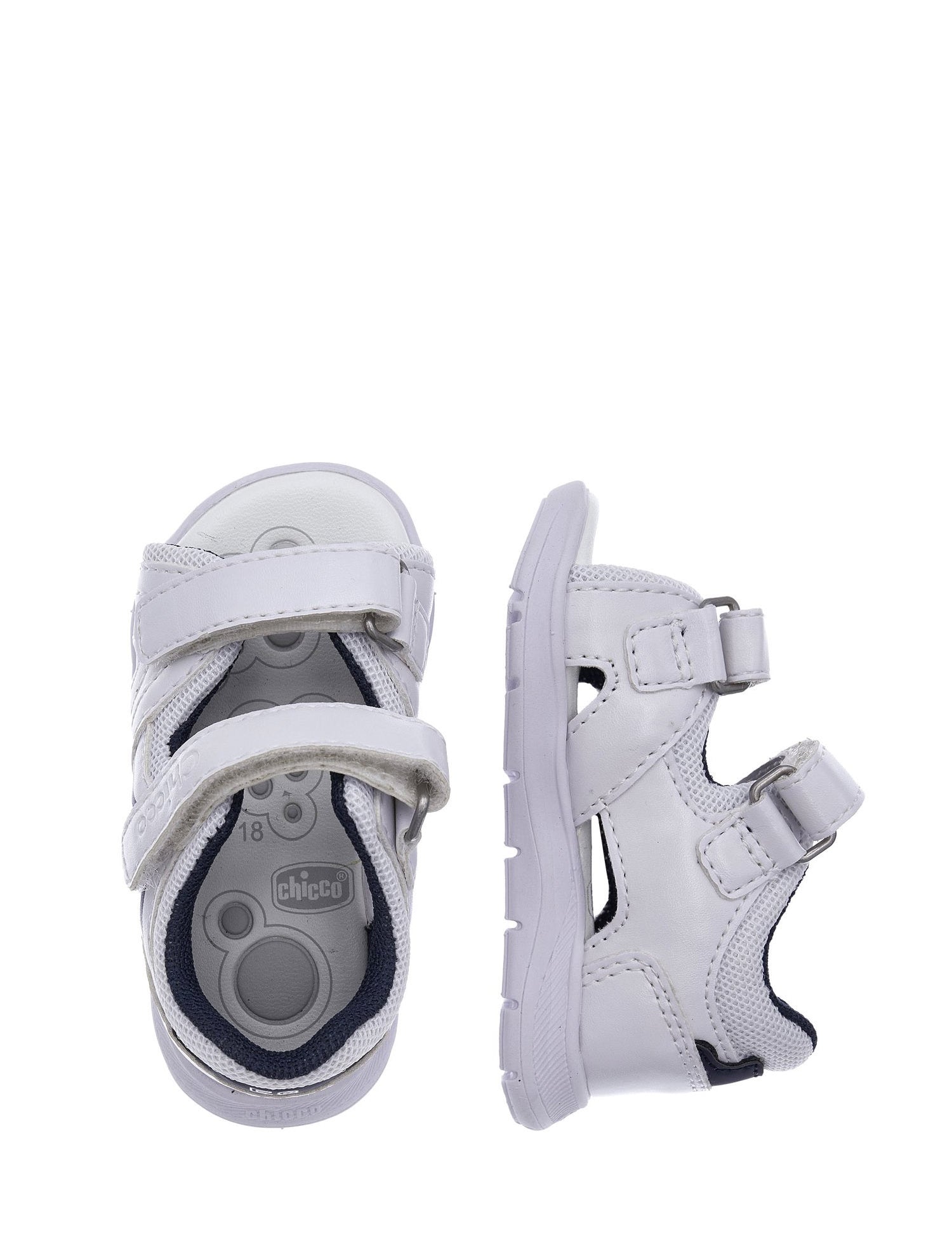 Sandali con strappi Bianco Chicco