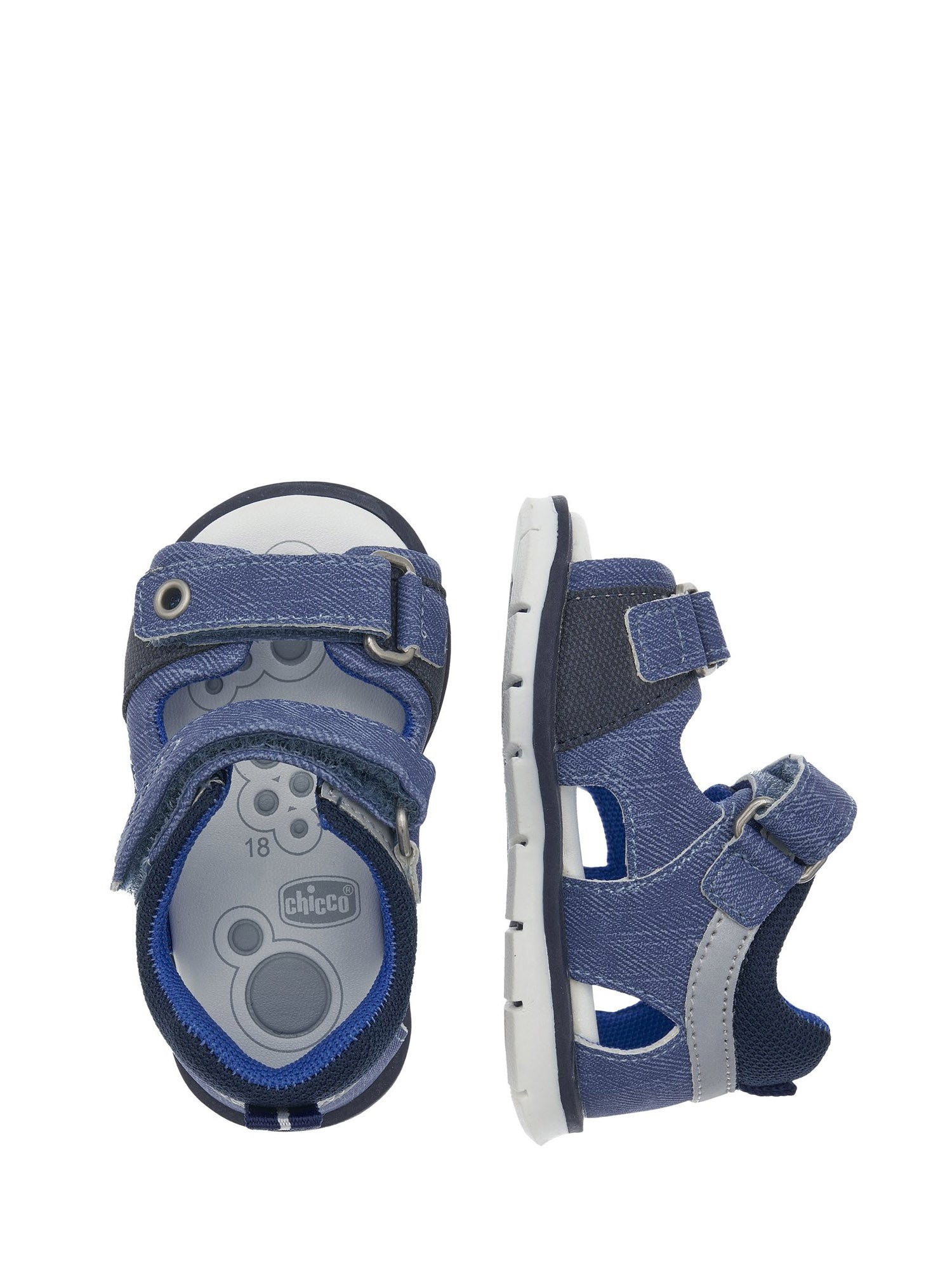 Sandali con strappi Blu Chicco