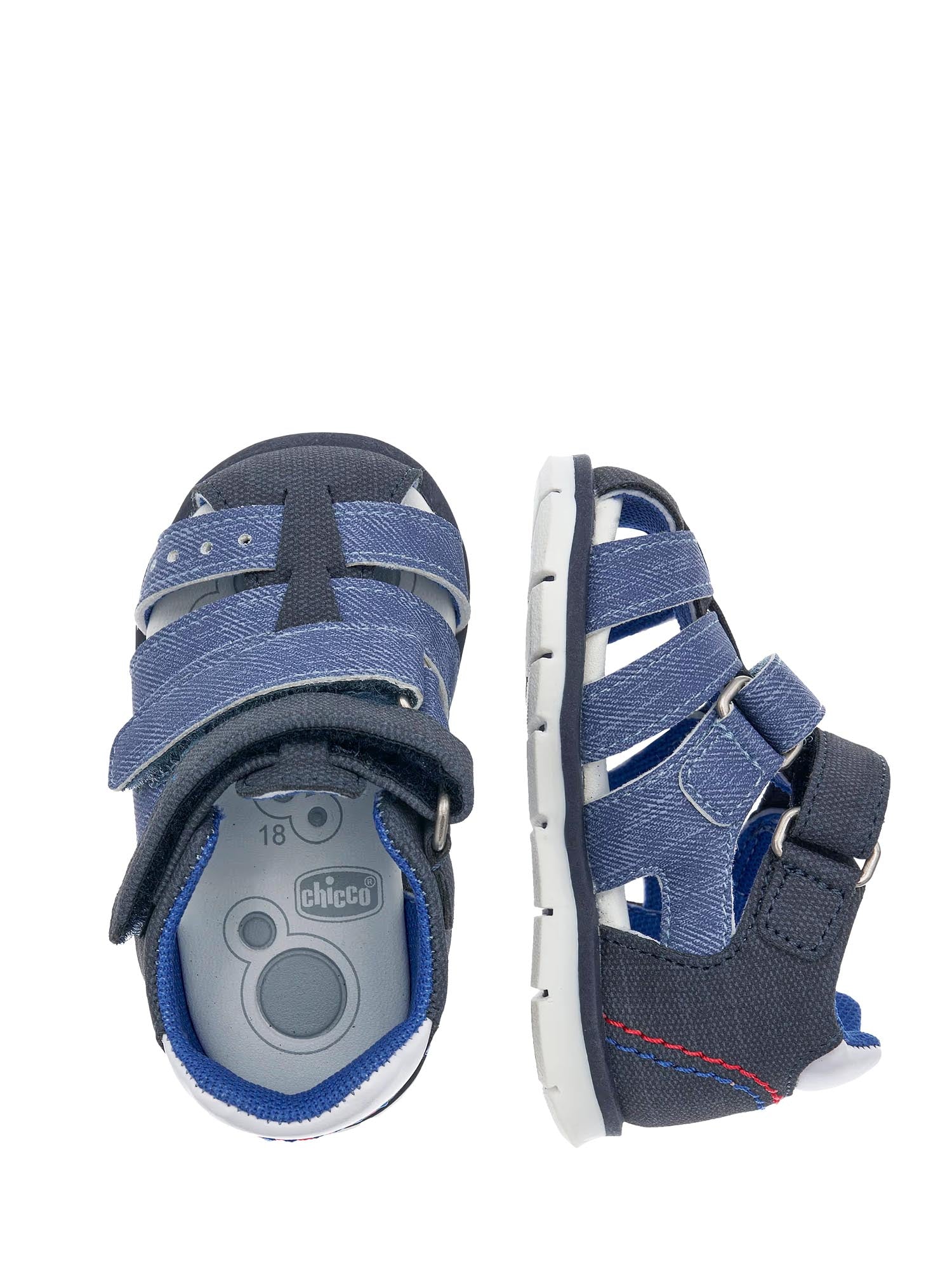 Sandali con strappi Blu Chicco