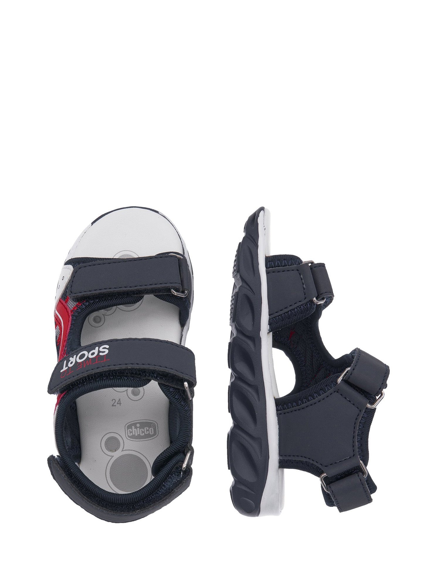 Sandali con strappi Blu Chicco