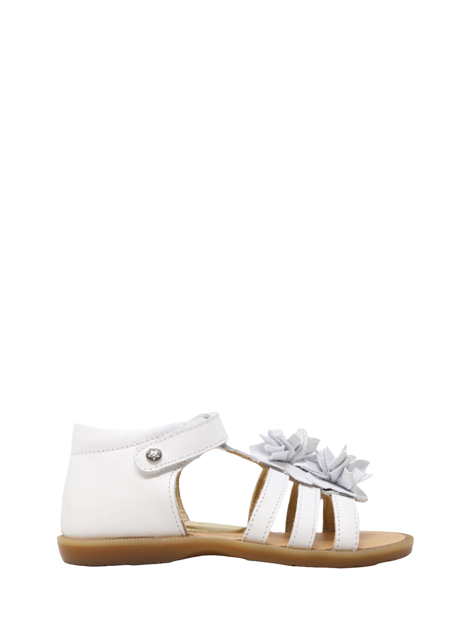 Sandali con strappi Bianco Naturino