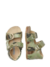 Sandali con strappi Verde Falcotto