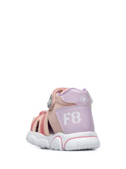 Sandali con strappi Rosa Falcotto