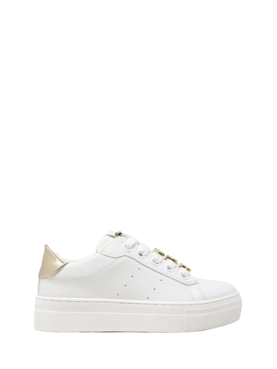 Sneakers Bianco Oro 4us