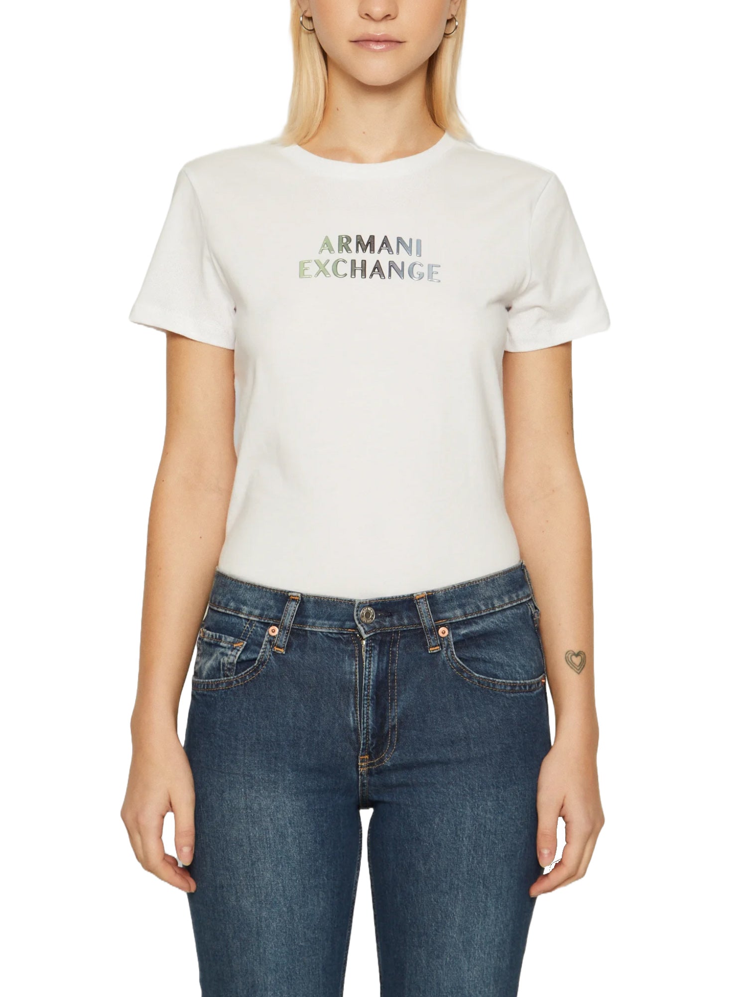T-shirt Bianco Armani Exchange