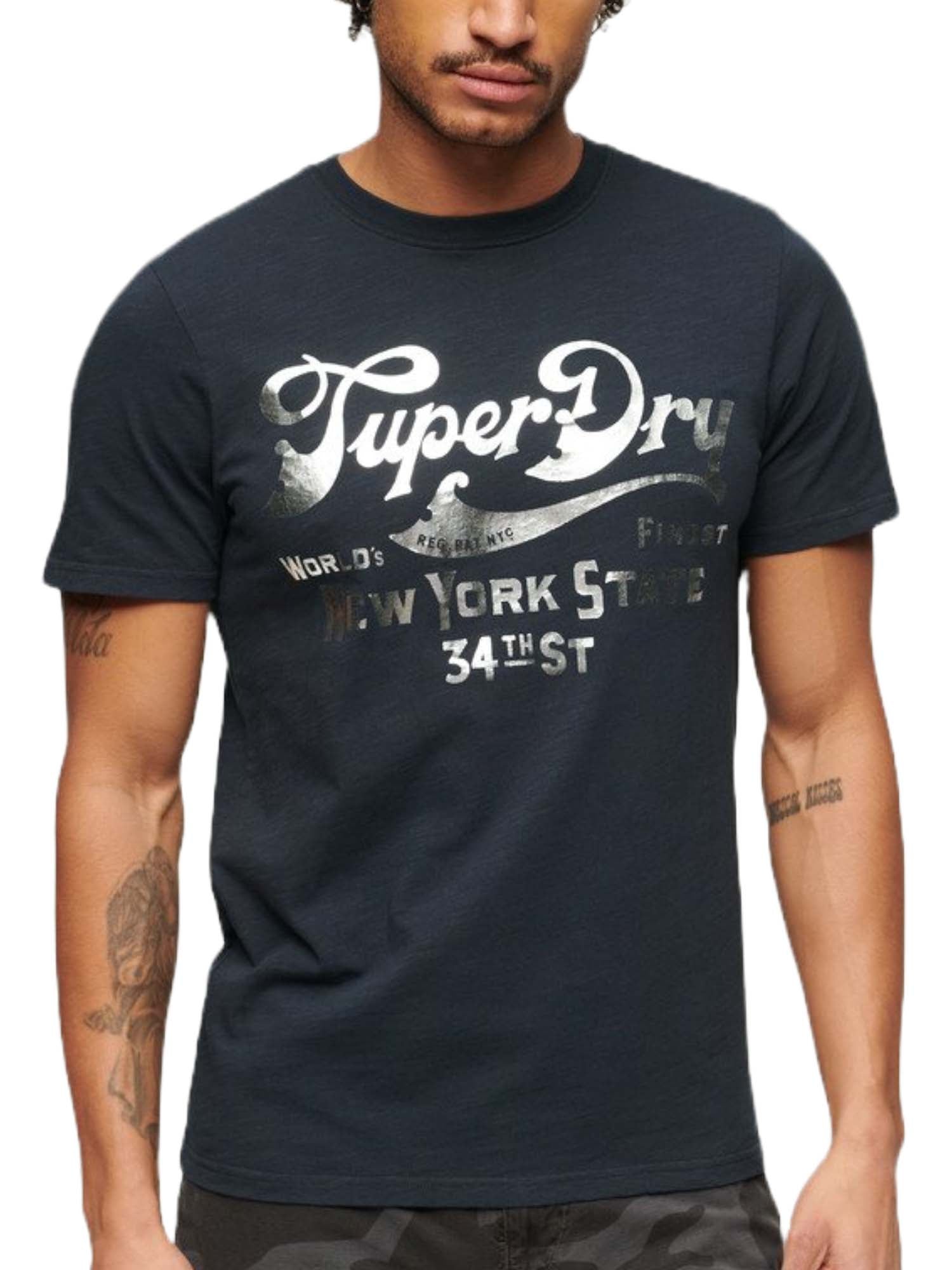 T-shirt Blu Superdry