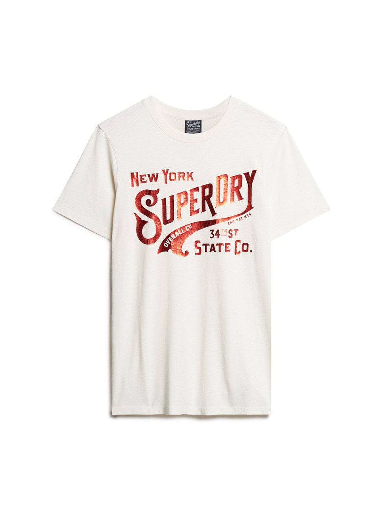 T-shirt Beige Superdry