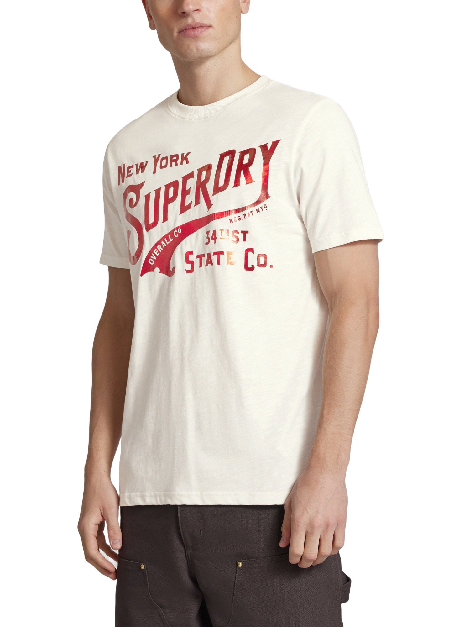 T-shirt Beige Superdry