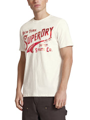 T-shirt Beige Superdry