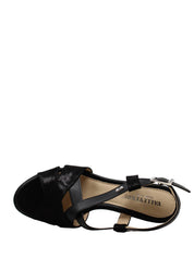 Sandali tacco Nero Valleverde