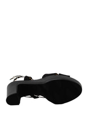 Sandali tacco Nero Valleverde