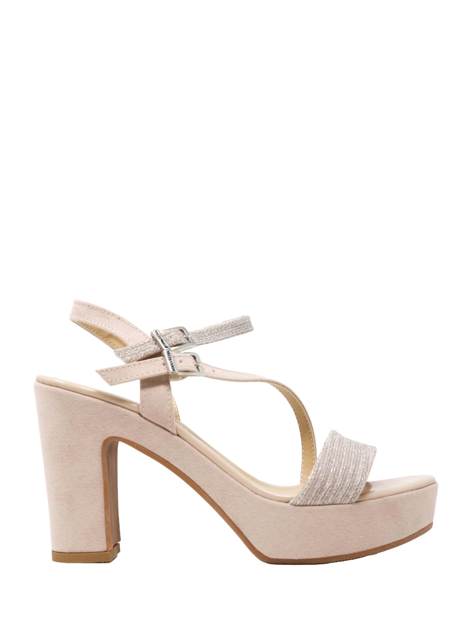 Sandali tacco Cipria Valleverde