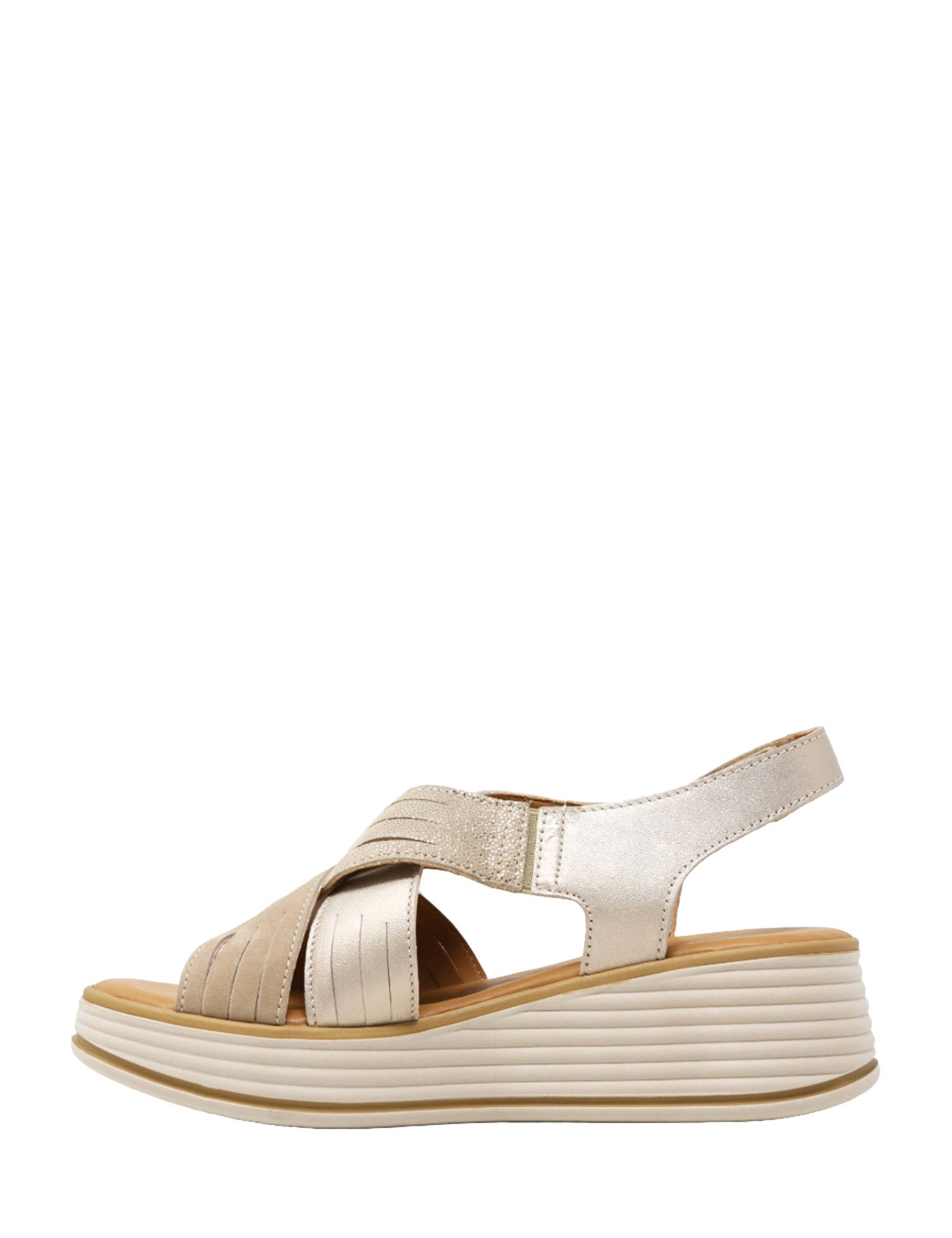 Sandali zeppa Tortora Valleverde