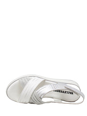 Sandali zeppa Bianco Valleverde