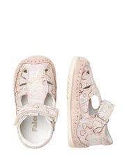 Sandali con strappi Rosa Falcotto