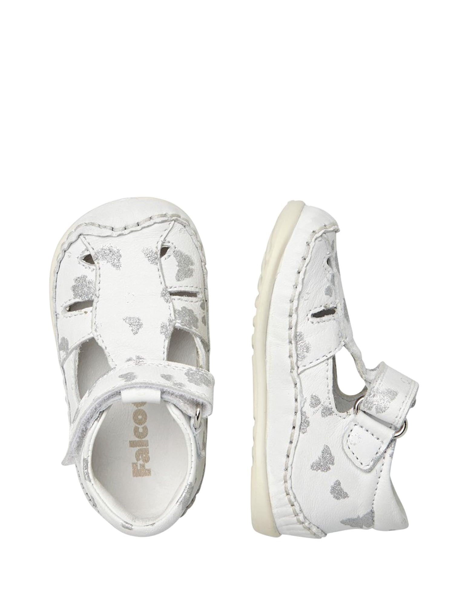 Sandali con strappi Bianco Falcotto