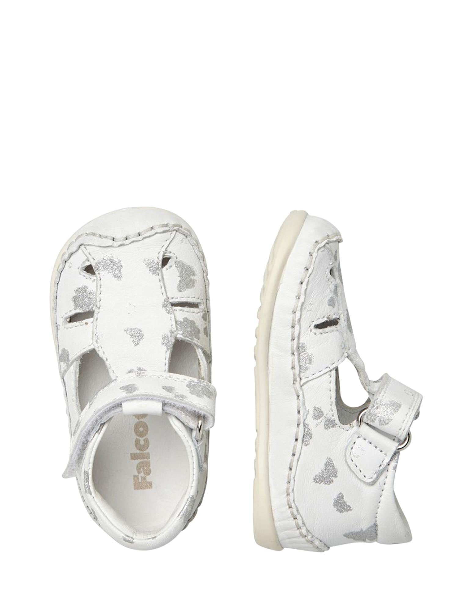 Sandali con strappi Bianco Falcotto