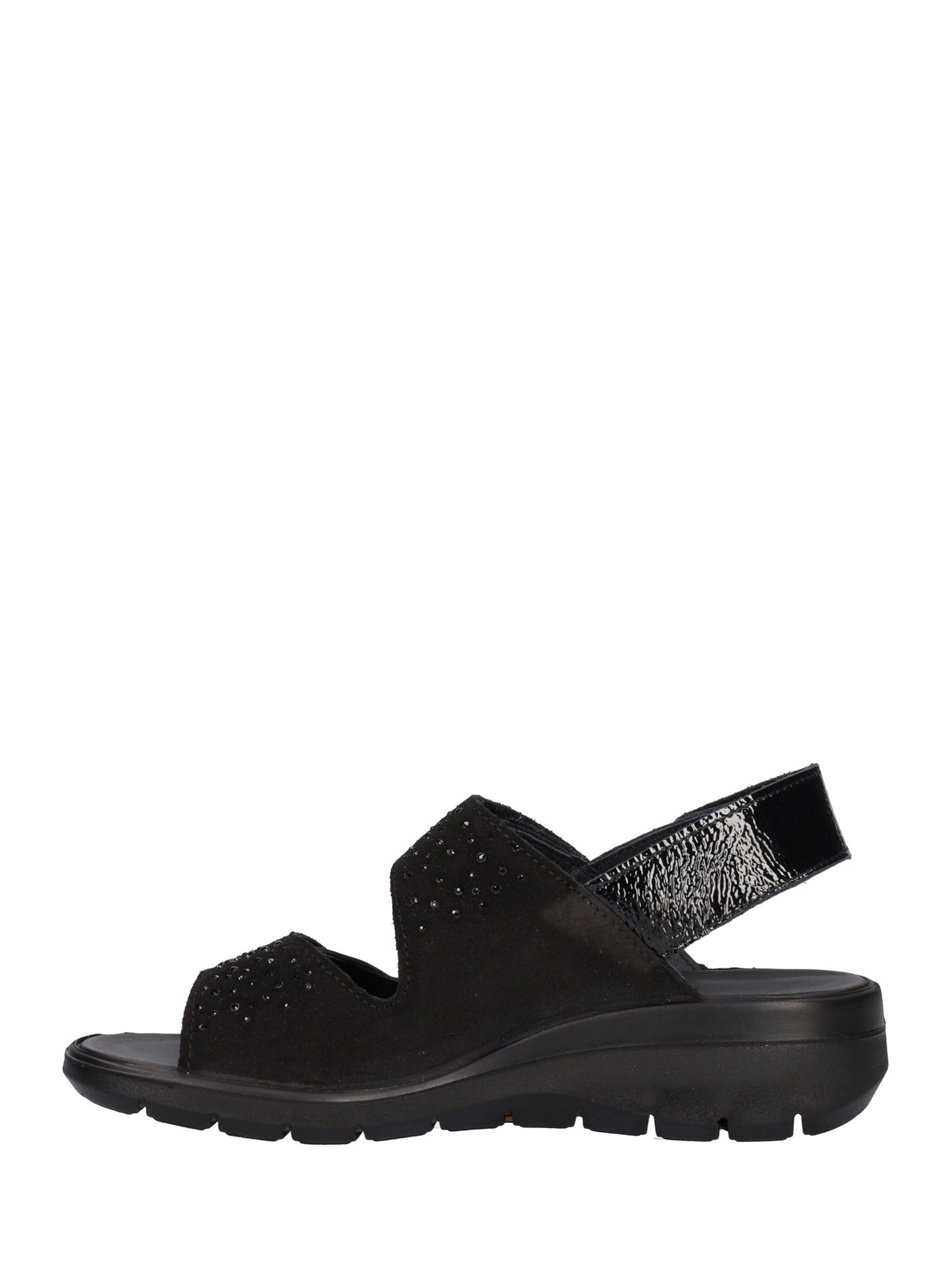 Sandali con strappi Nero Enval