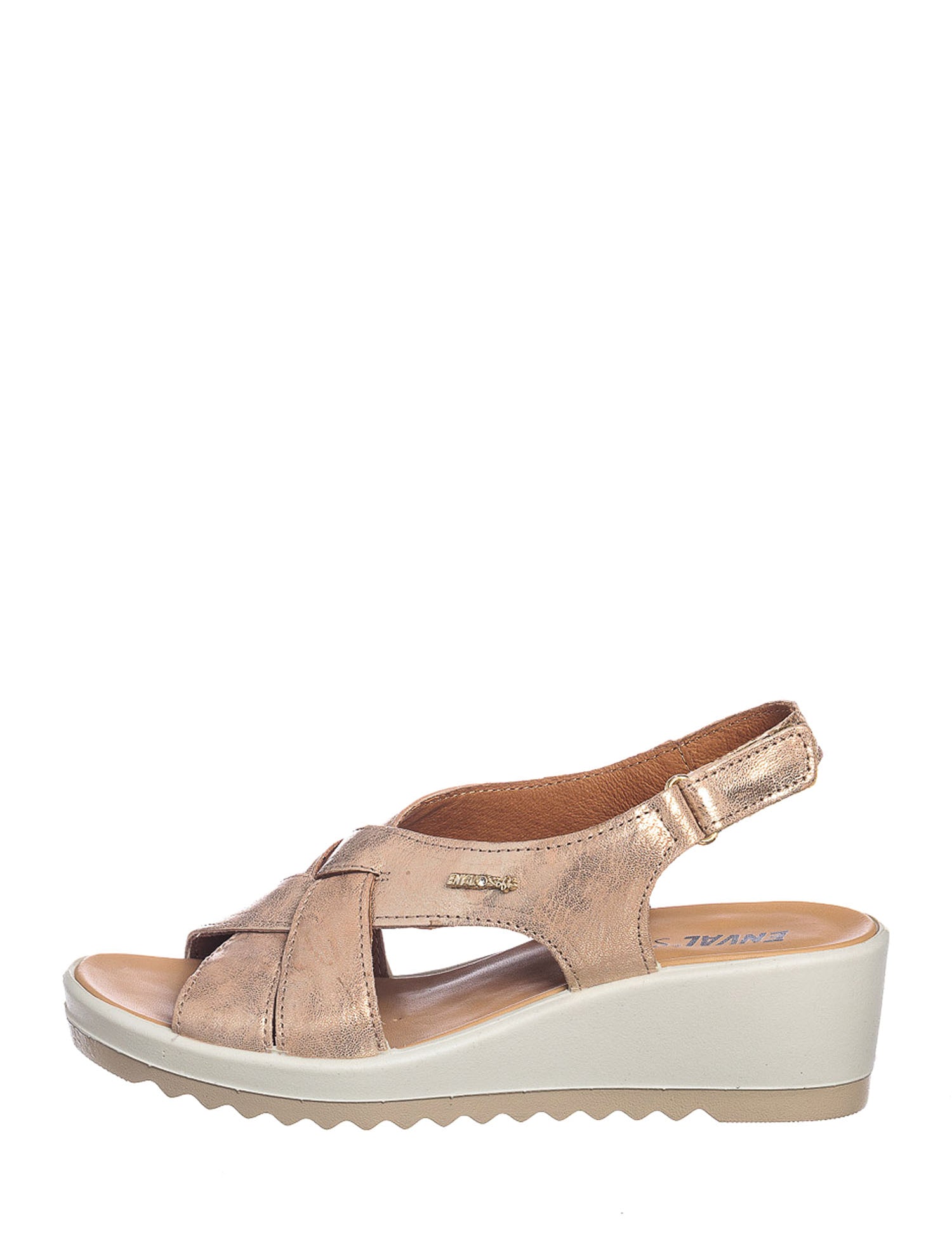 Sandali zeppa Beige Enval