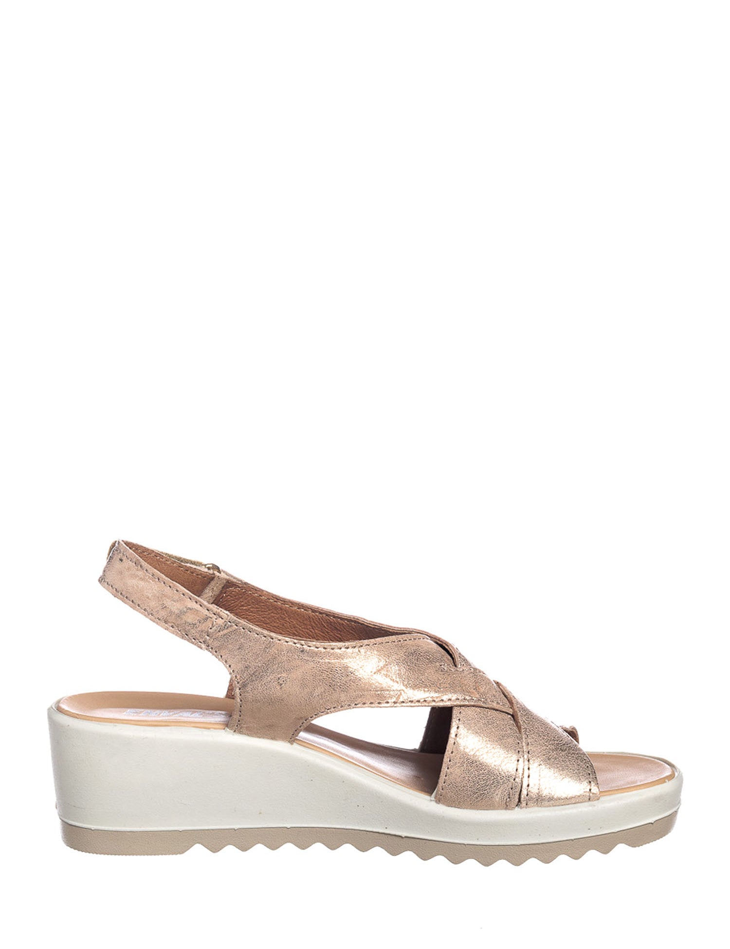 Sandali zeppa Beige Enval