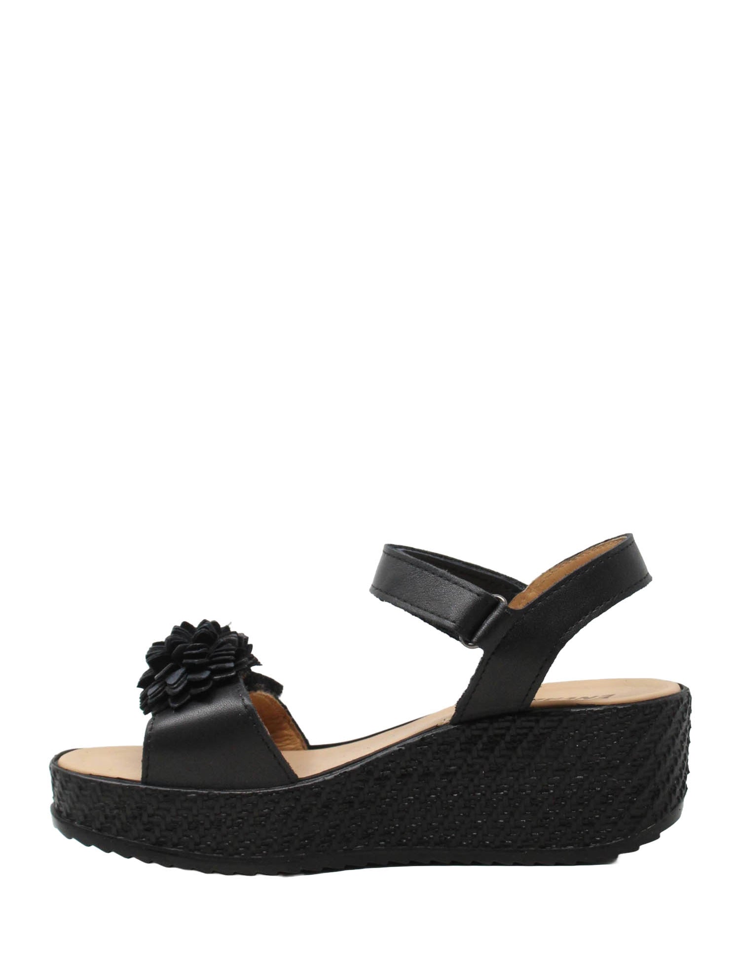 Sandali zeppa Nero Enval