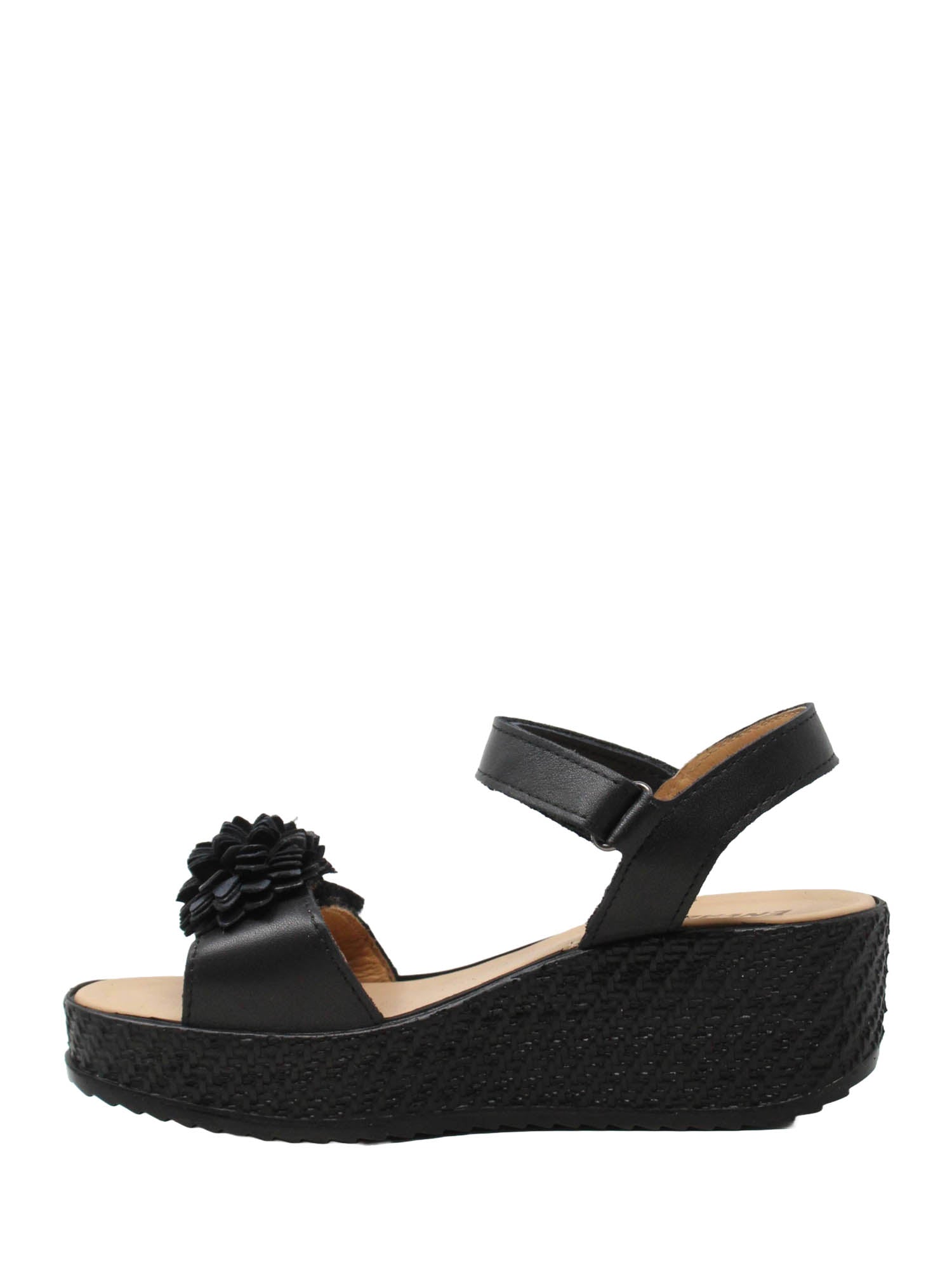 Sandali zeppa Nero Enval
