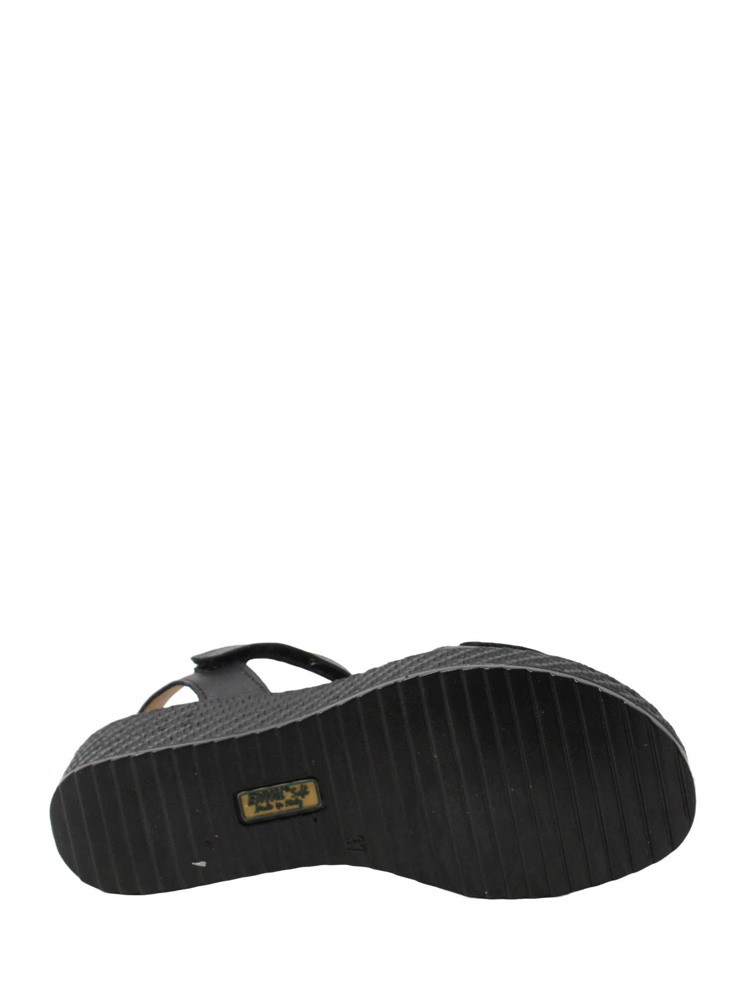 Sandali zeppa Nero Enval