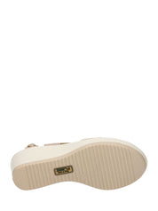 Sandali zeppa Beige Enval