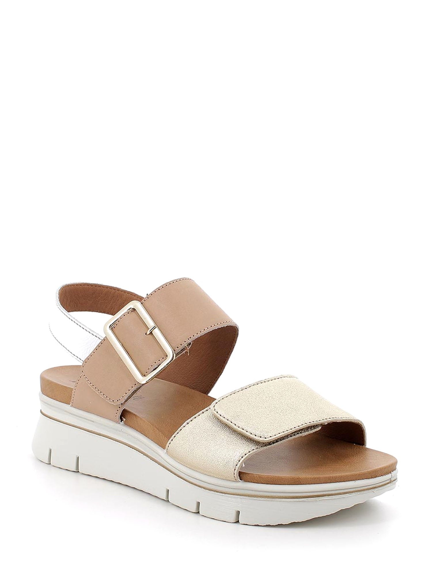 Sandali zeppa Beige Enval