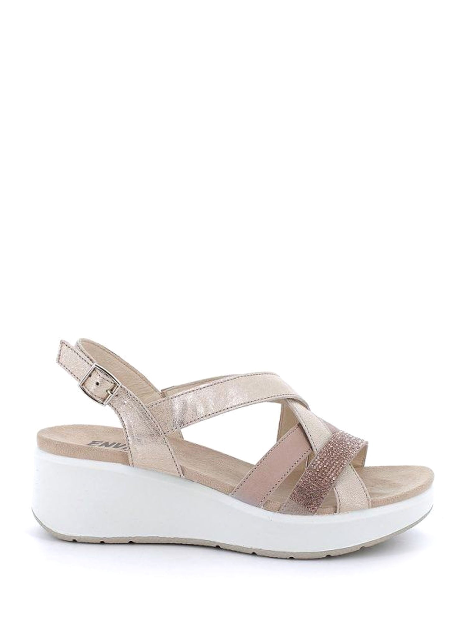 Sandali zeppa Beige Enval