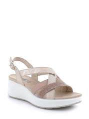 Sandali zeppa Beige Enval