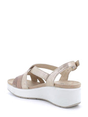 Sandali zeppa Beige Enval