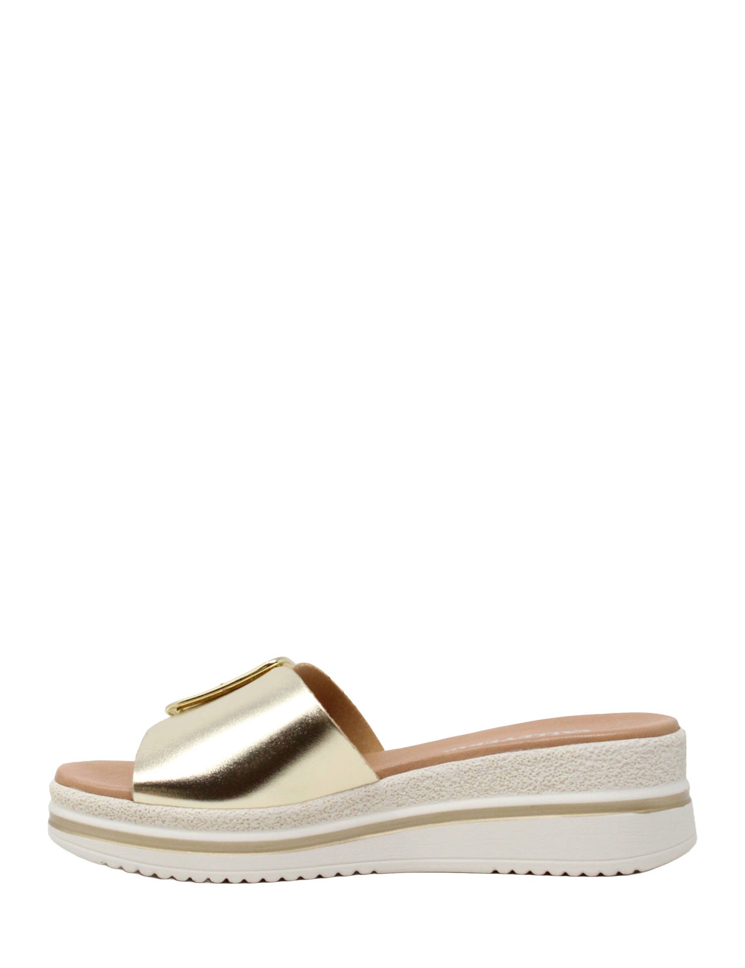 Sandali zeppa Dorato Valleverde