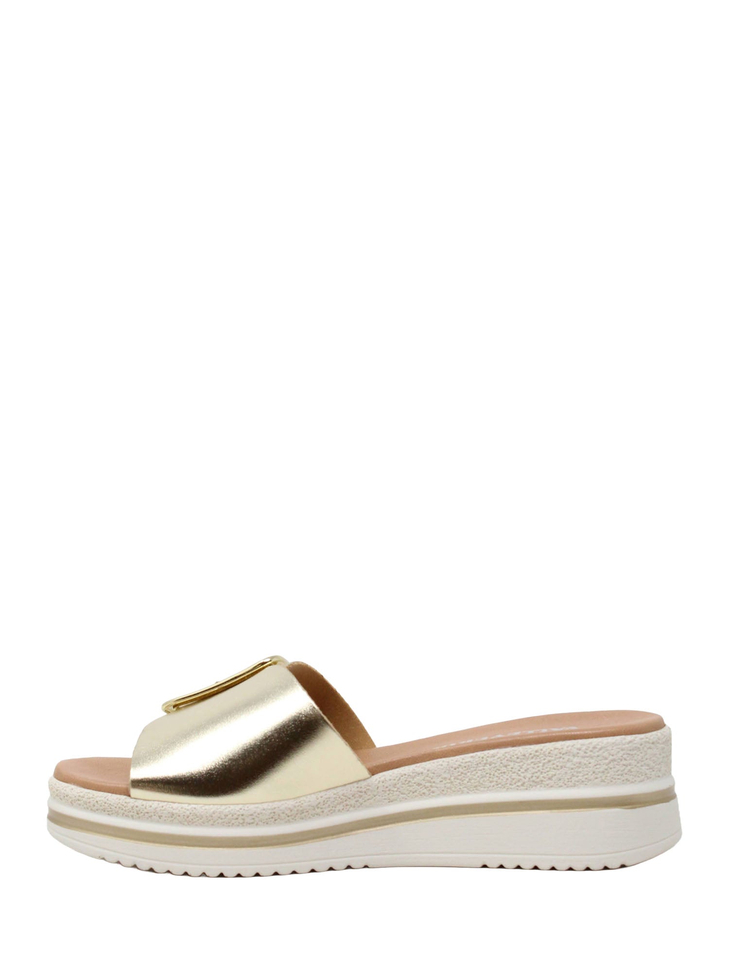 Sandali zeppa Dorato Valleverde