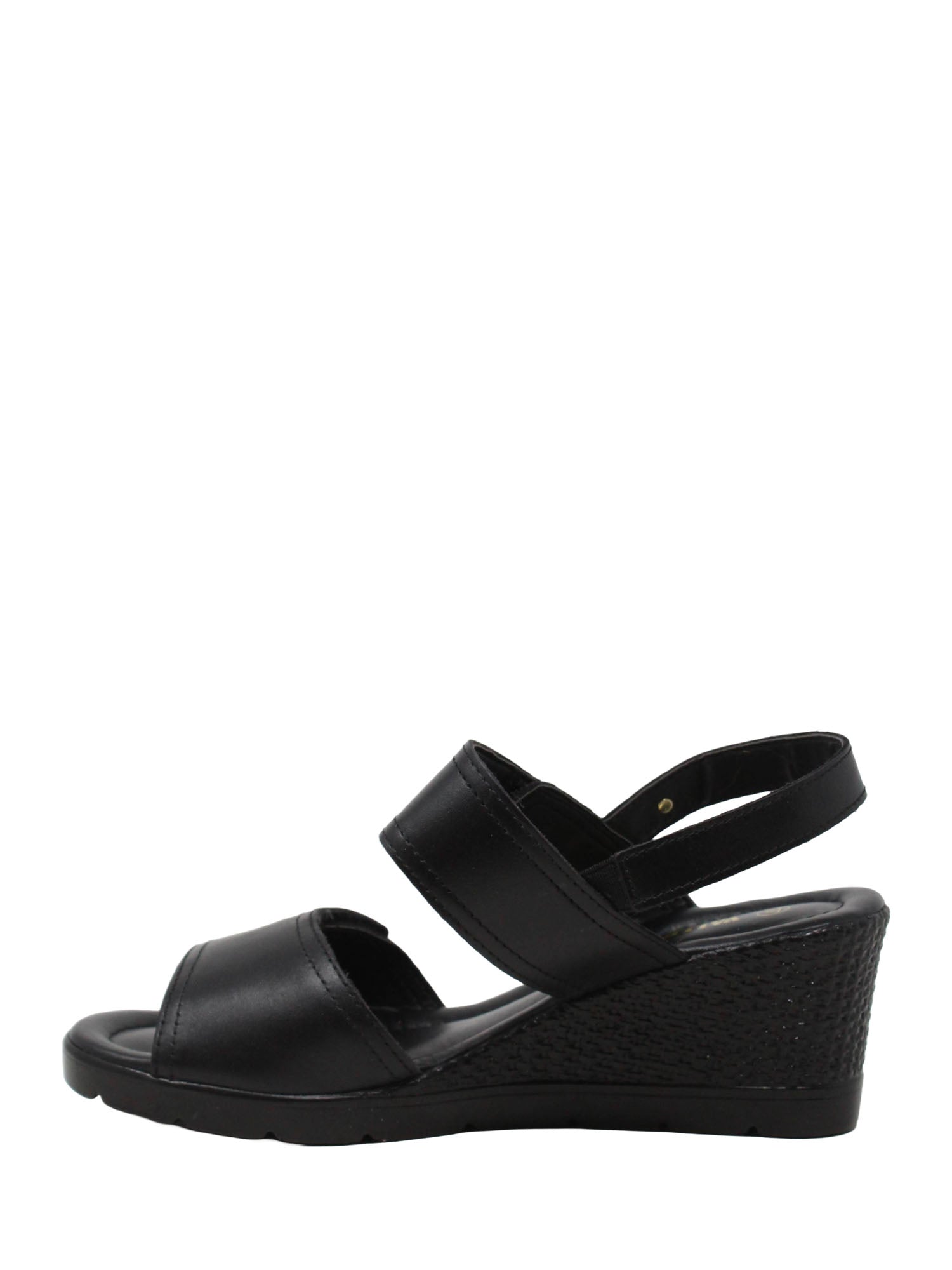 Sandali zeppa Nero Valleverde