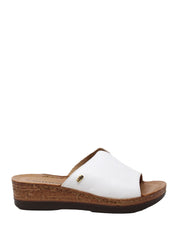 Sandali zeppa Bianco Valleverde