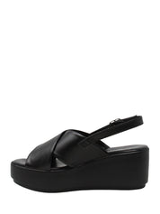 Sandali zeppa Nero Valleverde